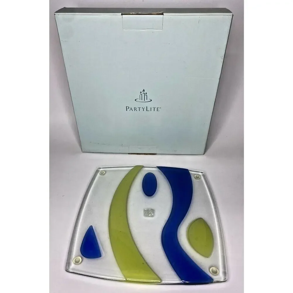PartyLite Contempo Candle Tray Retired NIB P8D/P8799